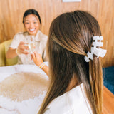Classic Coconut White Medium Hair Clip Hair Accessories Teleties