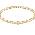 Classic Gold 4mm Bead Bangle Bracelets enewton