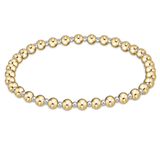 Classic Grateful Pattern 4mm Bead Bracelet - Mixed Metal Bracelets enewton
