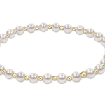 Classic Grateful Pattern 4mm Bead Bracelet - Pearl Bracelets enewton