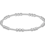 Classic Joy Pattern 4mm Bead Bracelet - Silver Bracelets enewton