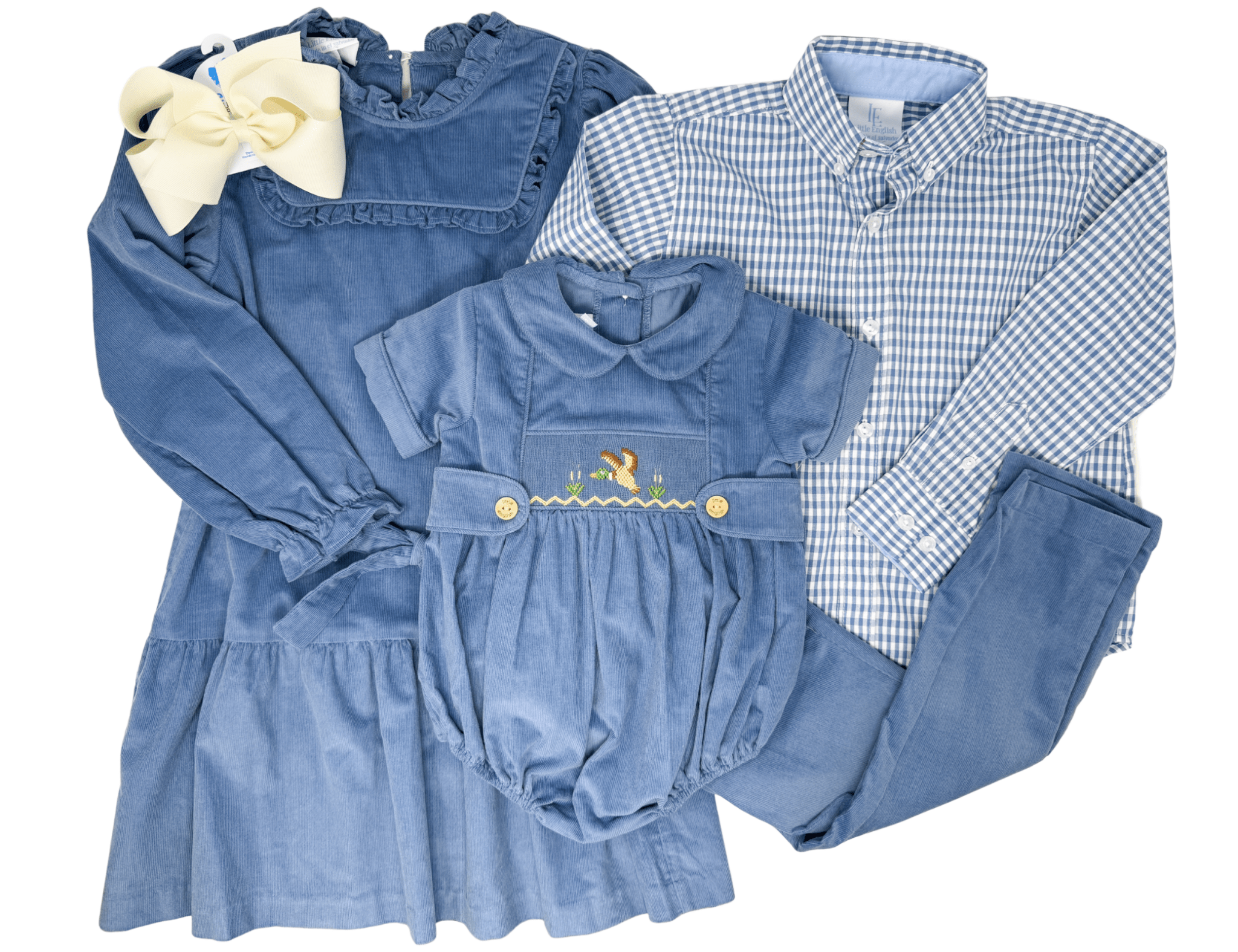Classic Pant - Stormy Blue Corduroy Boys Pants Little English