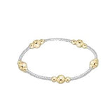 Classic Purpose 6mm Bead Bracelet - Mixed Metal Bracelets enewton