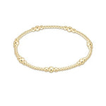 Classic Purpose Pattern 4mm Bead Bracelet - Gold Bracelets enewton