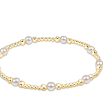 Classic Purpose Pattern 4mm Bead Bracelet - Pearl Bracelets enewton