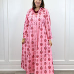 Classic Shirtdress - Scarlet Blossom Long Dresses Livro
