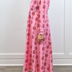 Classic Shirtdress - Scarlet Blossom Long Dresses Livro