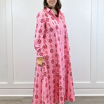 Classic Shirtdress - Scarlet Blossom Long Dresses Livro