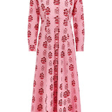 Classic Shirtdress - Scarlet Blossom Long Dresses Livro