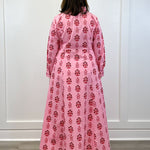 Classic Shirtdress - Scarlet Blossom Long Dresses Livro