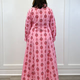 Classic Shirtdress - Scarlet Blossom Long Dresses Livro