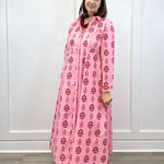 Classic Shirtdress - Scarlet Blossom Long Dresses Livro