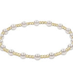 Classic Sincerity Pattern 4mm Bead Bracelet - Pearl Bracelets enewton