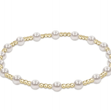 Classic Sincerity Pattern 4mm Bead Bracelet - Pearl Bracelets enewton