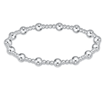 Classic Sincerity Pattern 5mm Bead Bracelet - Silver Bracelets enewton