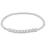 Classic Sterling Beaded Bliss 2mm Bead Bracelet - 4mm Sterling Bracelets enewton