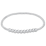Classic Sterling Beaded Bliss 2mm Bead Bracelet - 4mm Sterling Bracelets enewton