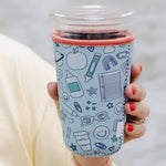 Classroom Icons Drink Sleeve: Medium Insulated Drinkware Callie Danielle