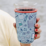 Classroom Icons Drink Sleeve: Medium Insulated Drinkware Callie Danielle