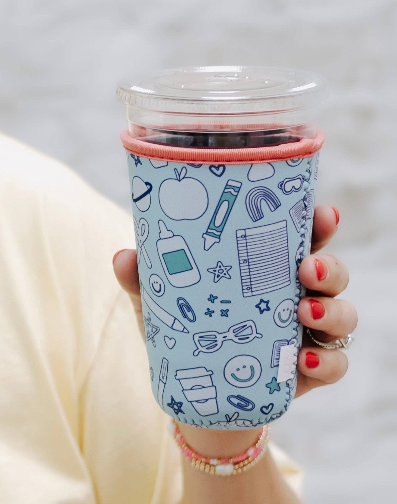 Classroom Icons Drink Sleeve: Medium Insulated Drinkware Callie Danielle