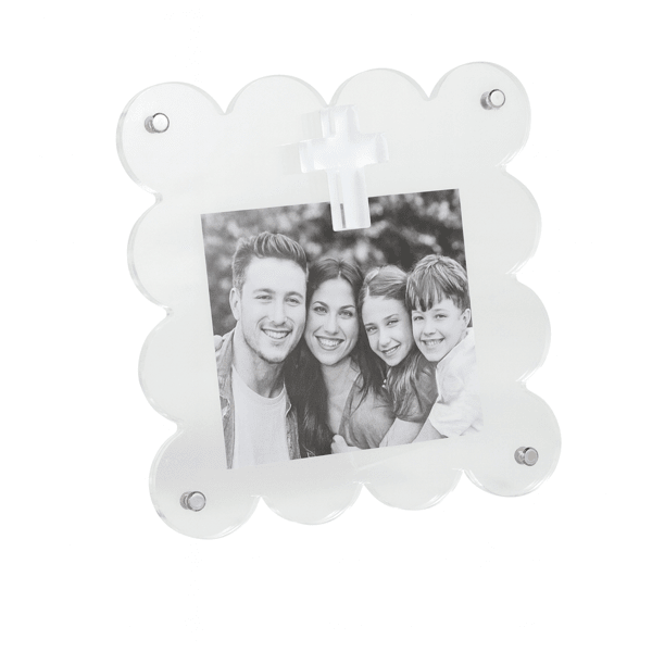 Clear Acrylic Cross Frame Home Decor Mudpie