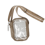 Clear Crossbody Stadium Bag - Gold Purses + Totes Sugar Babies Children's Boutique/Meg's Shoppe