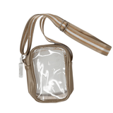 Clear Crossbody Stadium Bag - Gold Purses + Totes Sugar Babies Children's Boutique/Meg's Shoppe