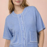 Clear Sky Stitch Cardigan Sweaters VERY J