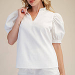 Cloud Nine Textured Top - White Tops Glam