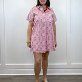 Cloverfield Striped Dress - Red Short Dresses Jodifl