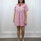 Cloverfield Striped Dress - Red Short Dresses Jodifl