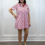 Cloverfield Striped Dress - Red Short Dresses Jodifl