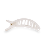 Coconut White Large Flat Round Clip Hair Accessories TELETIES