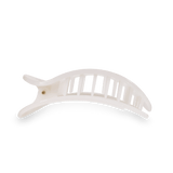 Coconut White Large Flat Round Clip Hair Accessories TELETIES