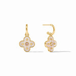 Colette Hoop & Charm Earring Gold - Champagne Earrings Julie Vos