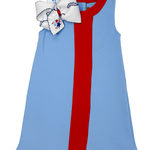 Collins Dress - Blue & Red Girls Play Dresses Millie Jay
