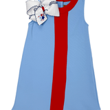 Collins Dress - Blue & Red Girls Play Dresses Millie Jay