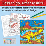 Color by Number T - Rex Foil Fun - Sugar Babies Children's Boutique/Meg's Shoppe