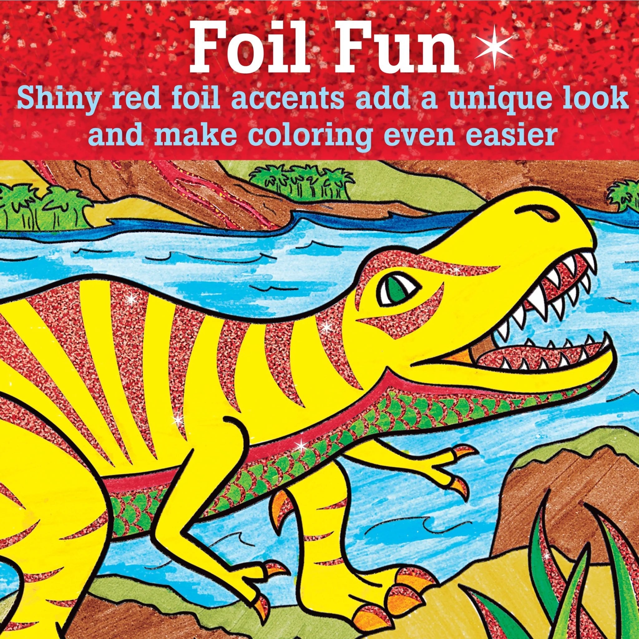 Color by Number T - Rex Foil Fun - Sugar Babies Children's Boutique/Meg's Shoppe