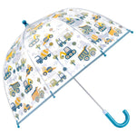 Color Changing Clear Umbrella - Construction Kids Hair Accessories Stephen Joseph