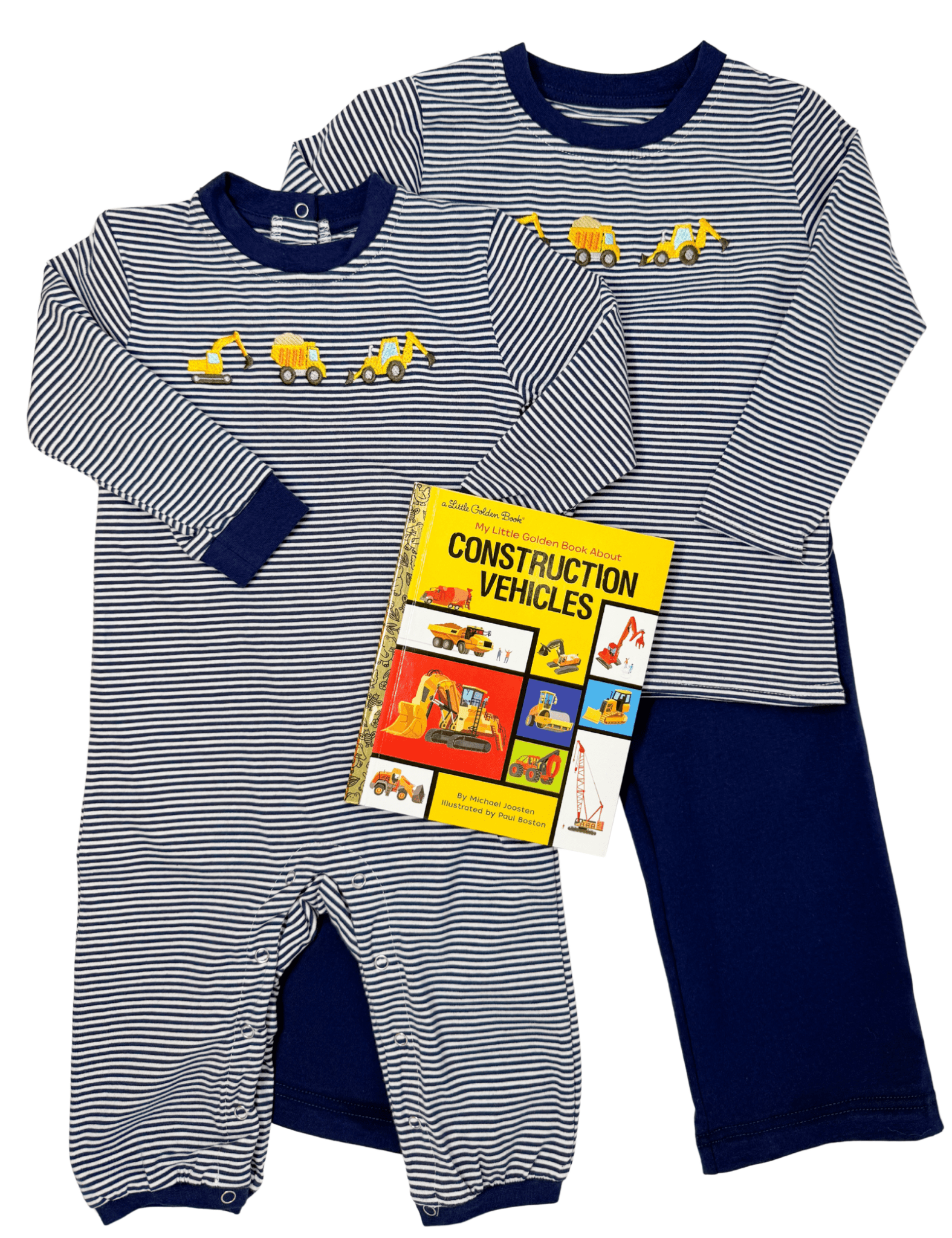 Construction Romper Boys Bubbles + Rompers Itsy Bitsy