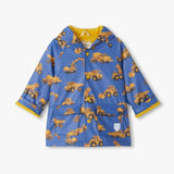Construction Trucks Snap Rain Coat Boys Outerwear Hatley
