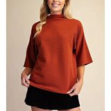 Copper Canyon Mock Neck Top - Sugar Babies Children's Boutique/Meg's Shoppe