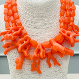 Coral Statement Necklace - Marbled Coral Necklaces TWO FORTY TWO