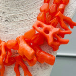 Coral Statement Necklace - Marbled Coral Necklaces TWO FORTY TWO