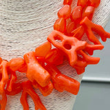 Coral Statement Necklace - Marbled Coral Necklaces TWO FORTY TWO