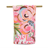 Cortnei Chinoiserie Blooms Tea Towel Textiles Rachel Brooks Design, LLC