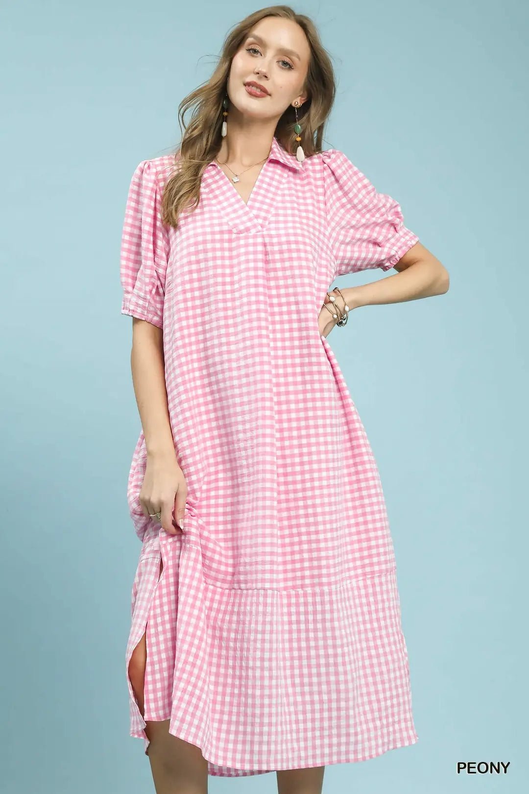 Cotton Candy Gingham Dress