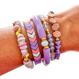 Cotton Candy Purple & Pink Bracelet Stack Bracelets Savvy Bling