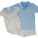 Cottontail Solid Polo Short Set Boys Sets Trotter Street Kids